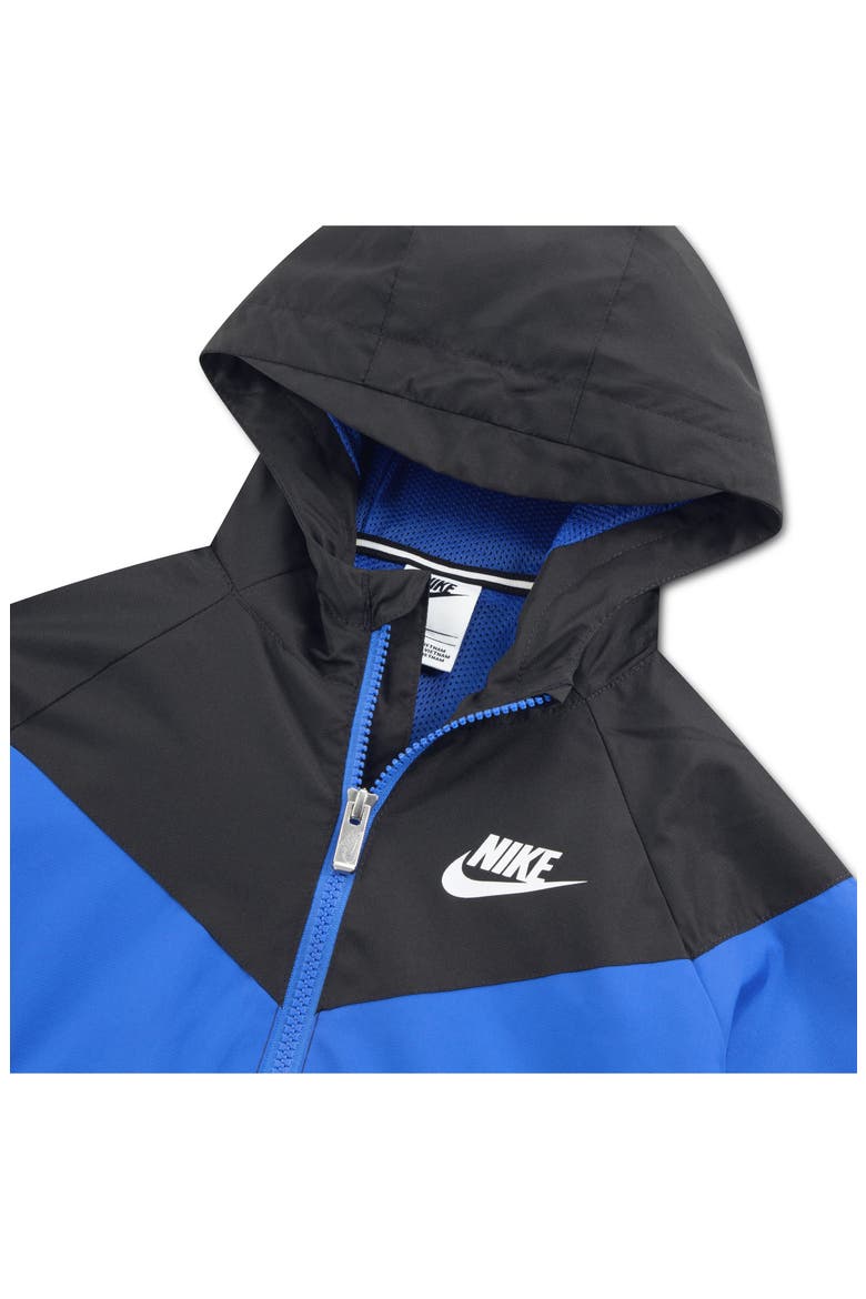 Kids' Windrunner Water Resistant Hooded Jacket, Alternate, color, GAME ROYAL