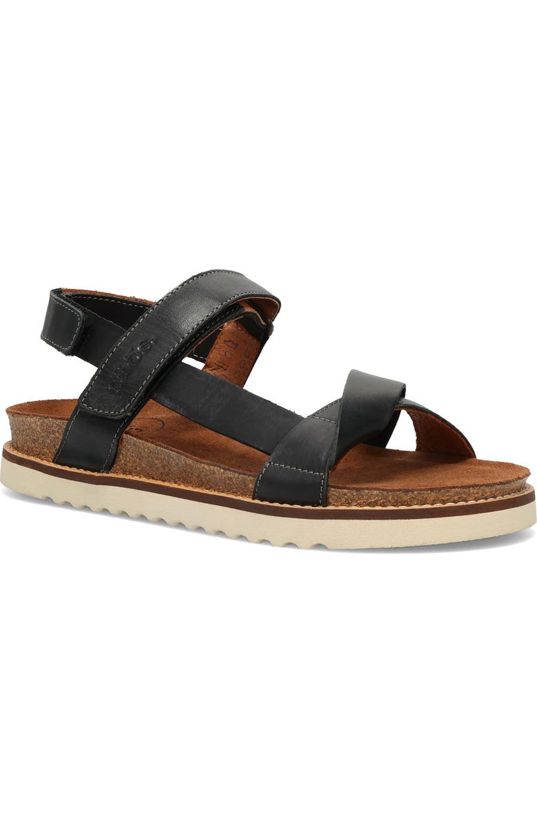 Taos Sideways Sandal, Main, color, Black