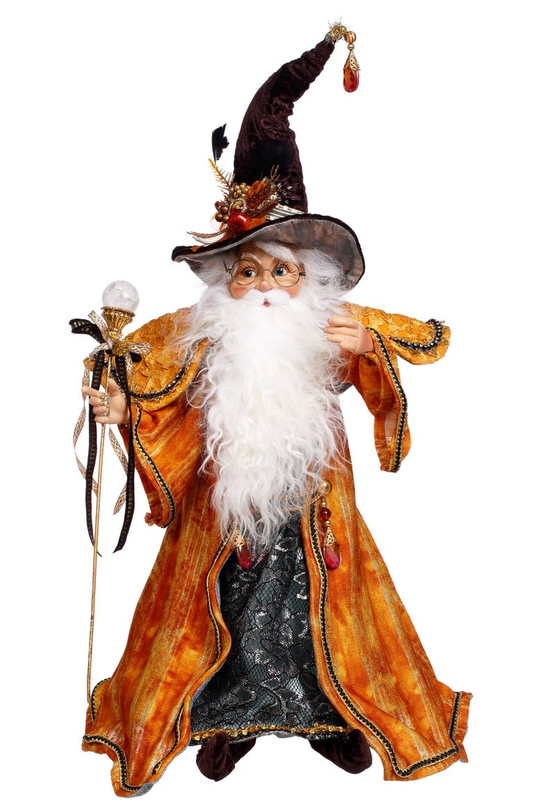 North Pole Trick or Treat Wizard Elf, Medium, Main, color, Orange