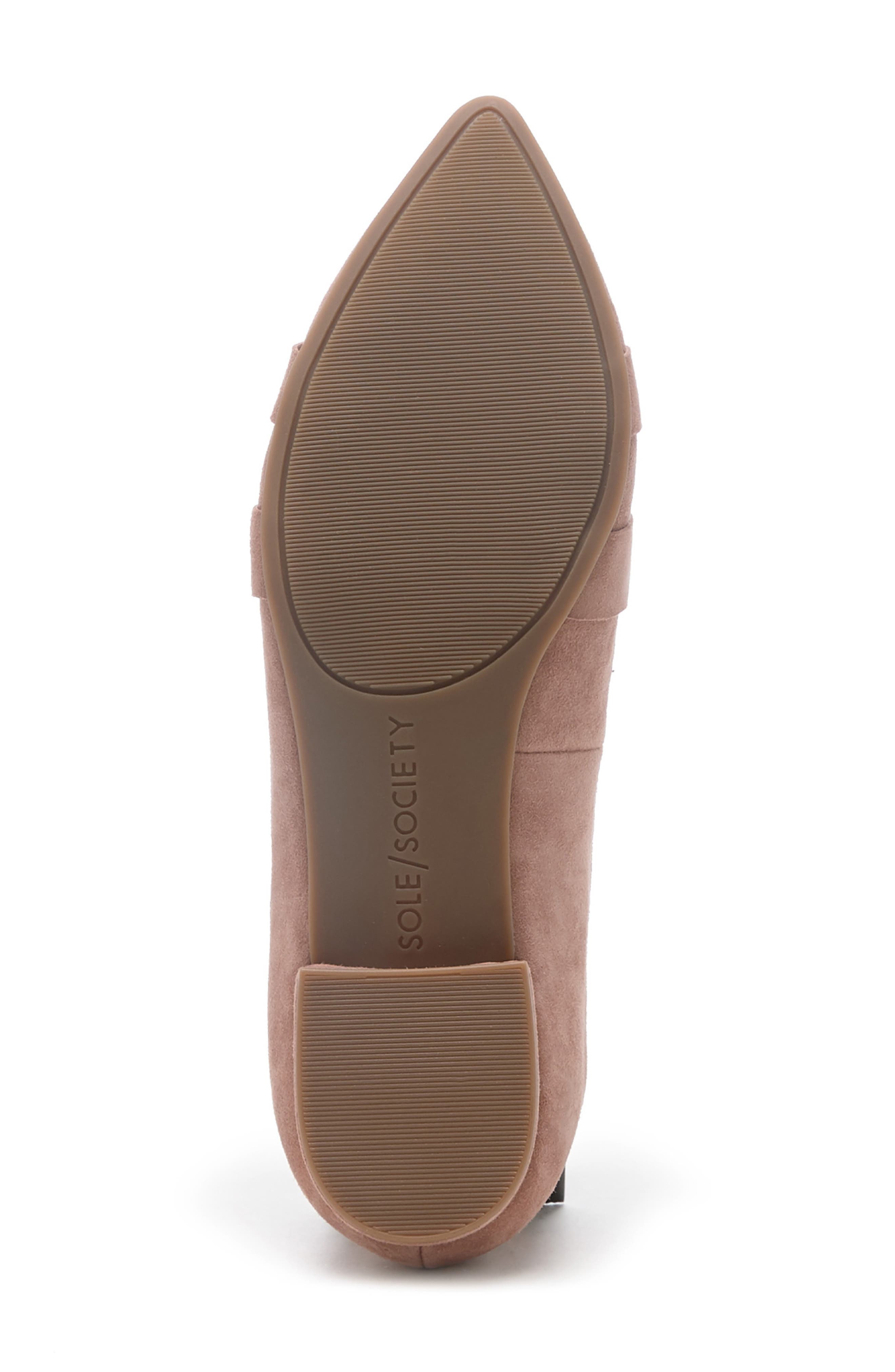 Kelynn Crystal Buckle Flat, Alternate, color, MOD MAUVE SUEDE