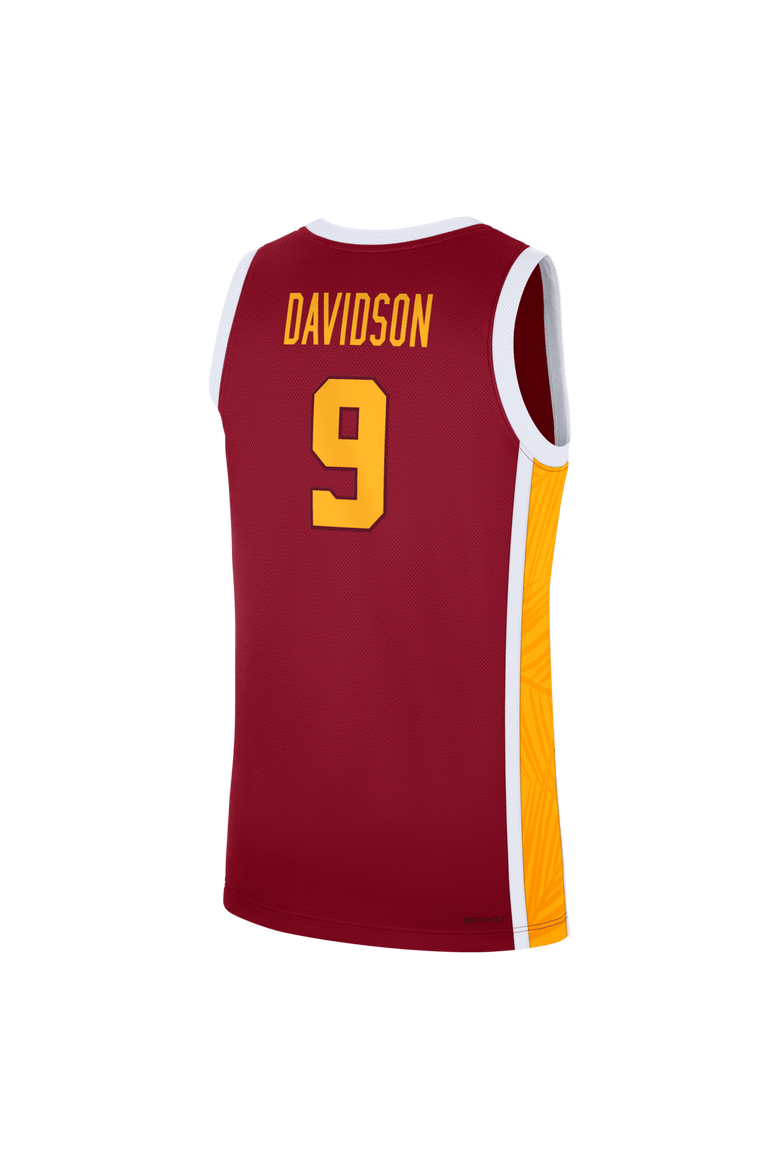 Men's Nike Jazzy Davidson Cardinal USC Trojans Road Replica Basketball Jersey, Alternate, color, Cardinal