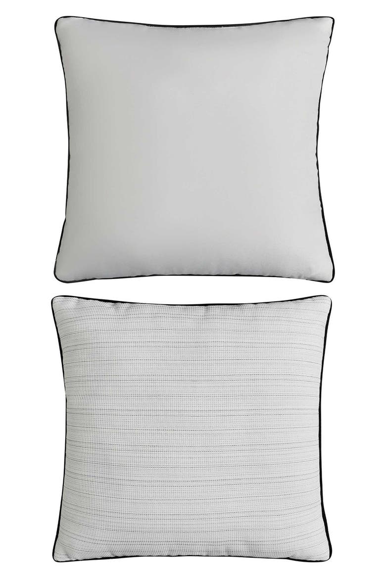 Space Dye Grid Yarn Waffle Reversible Comforter & Sham Set, Alternate, color, MEDIUM / DARK GREY