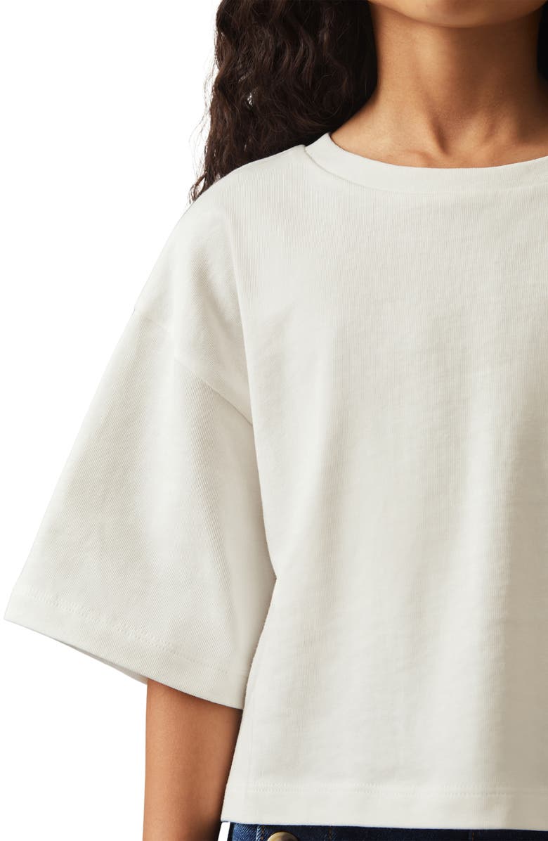 Reiss Kids' Alex Boxy T-Shirt, Alternate, color, Ivory