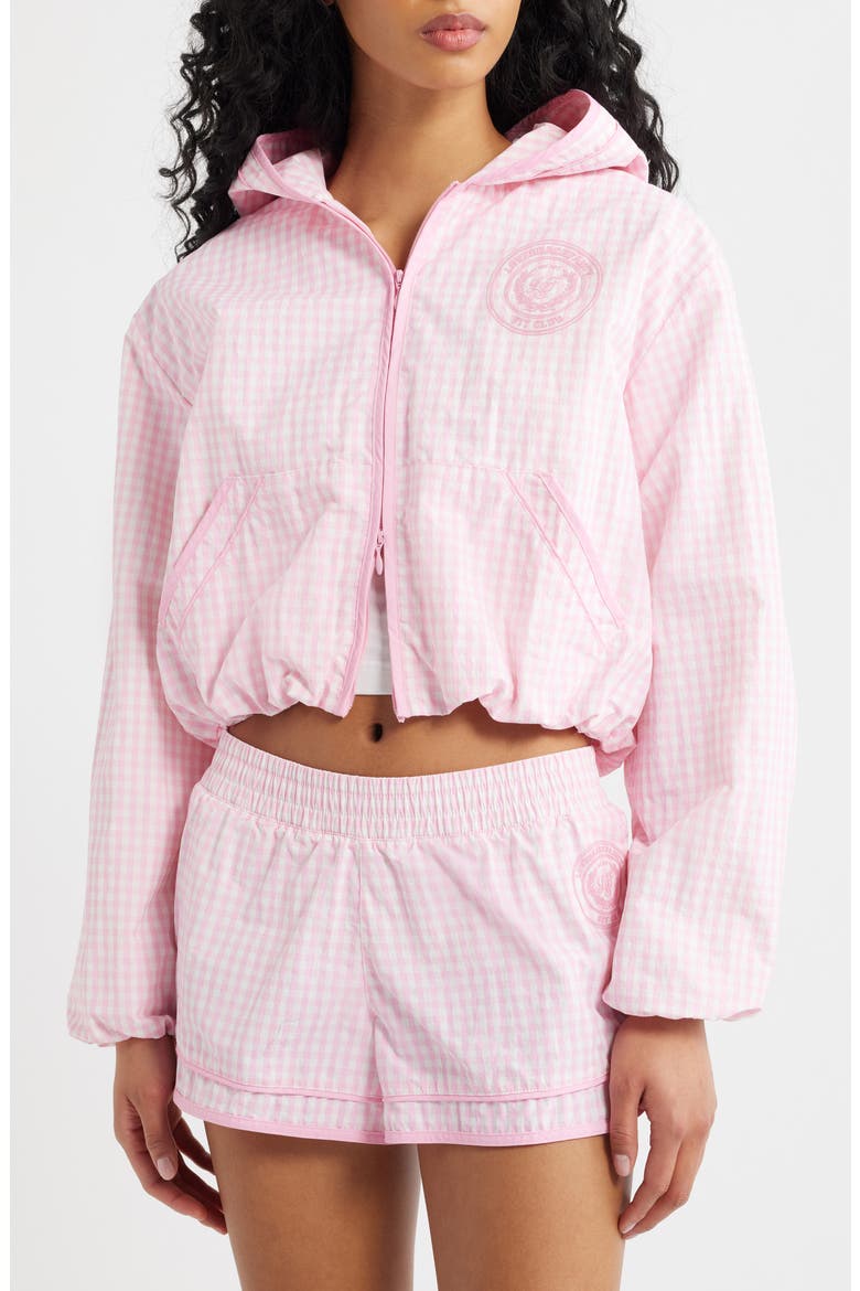 Kariana Front Zip Hooded Jacket, Alternate, color, TICKLED PINK