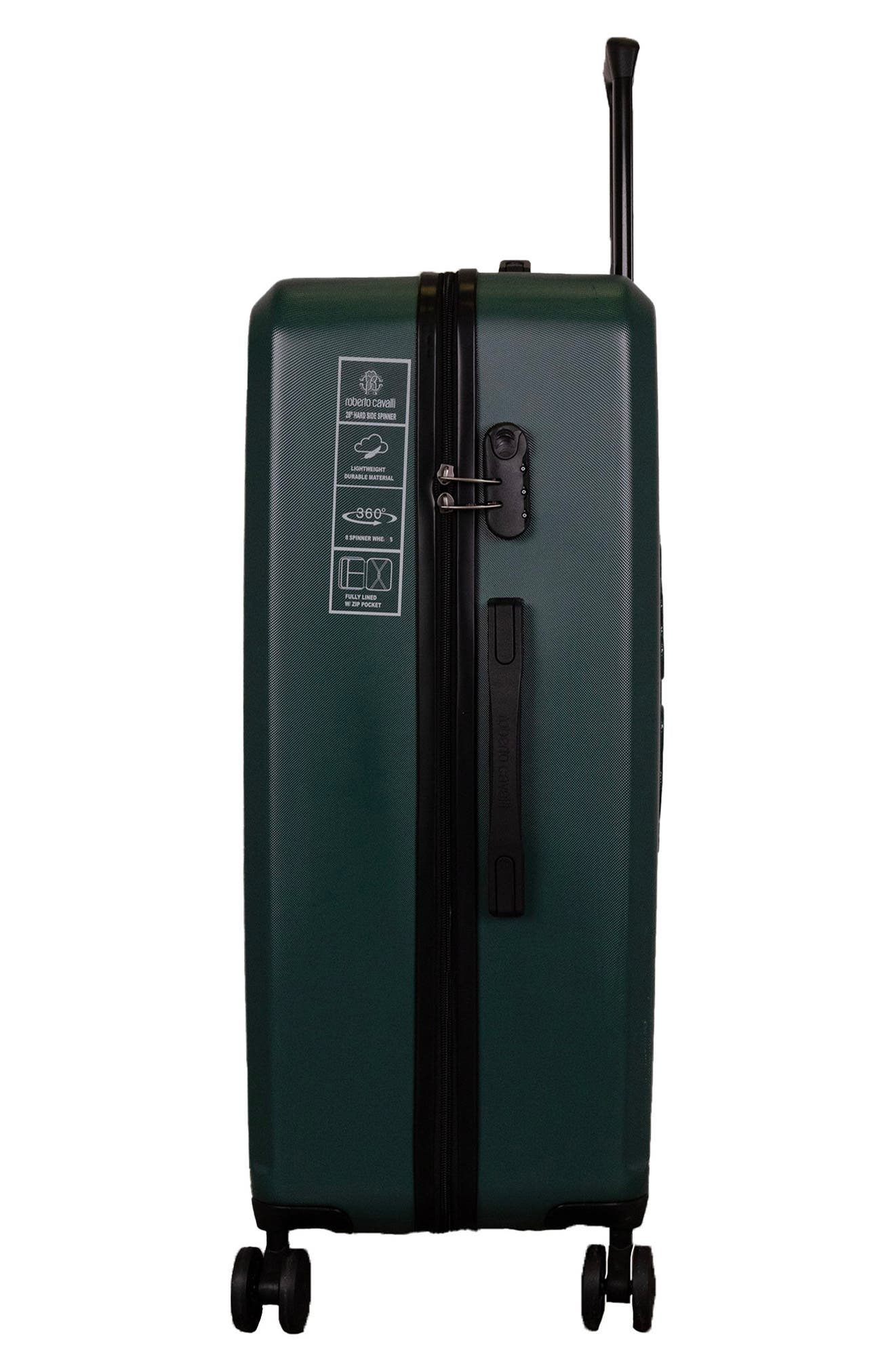 Roberto Cavalli Classic Logo 3-Piece Luggage Set, Alternate, color, Green