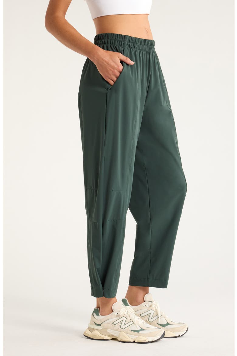 Atlas High Waist Utility Adjustable Ankle Pants, Alternate, color, GREEN TIMBER