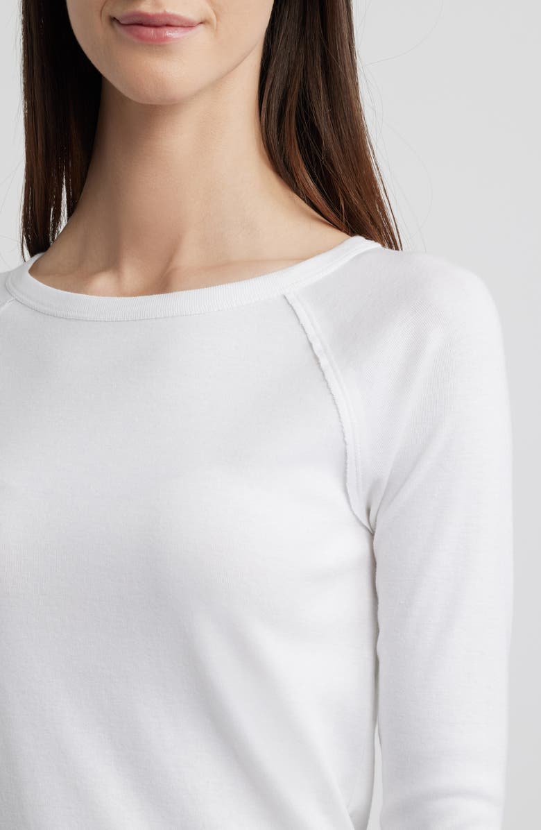 Caslon<sup>®</sup> Raw Edge Raglan Sleeve T-Shirt, Alternate, color, 