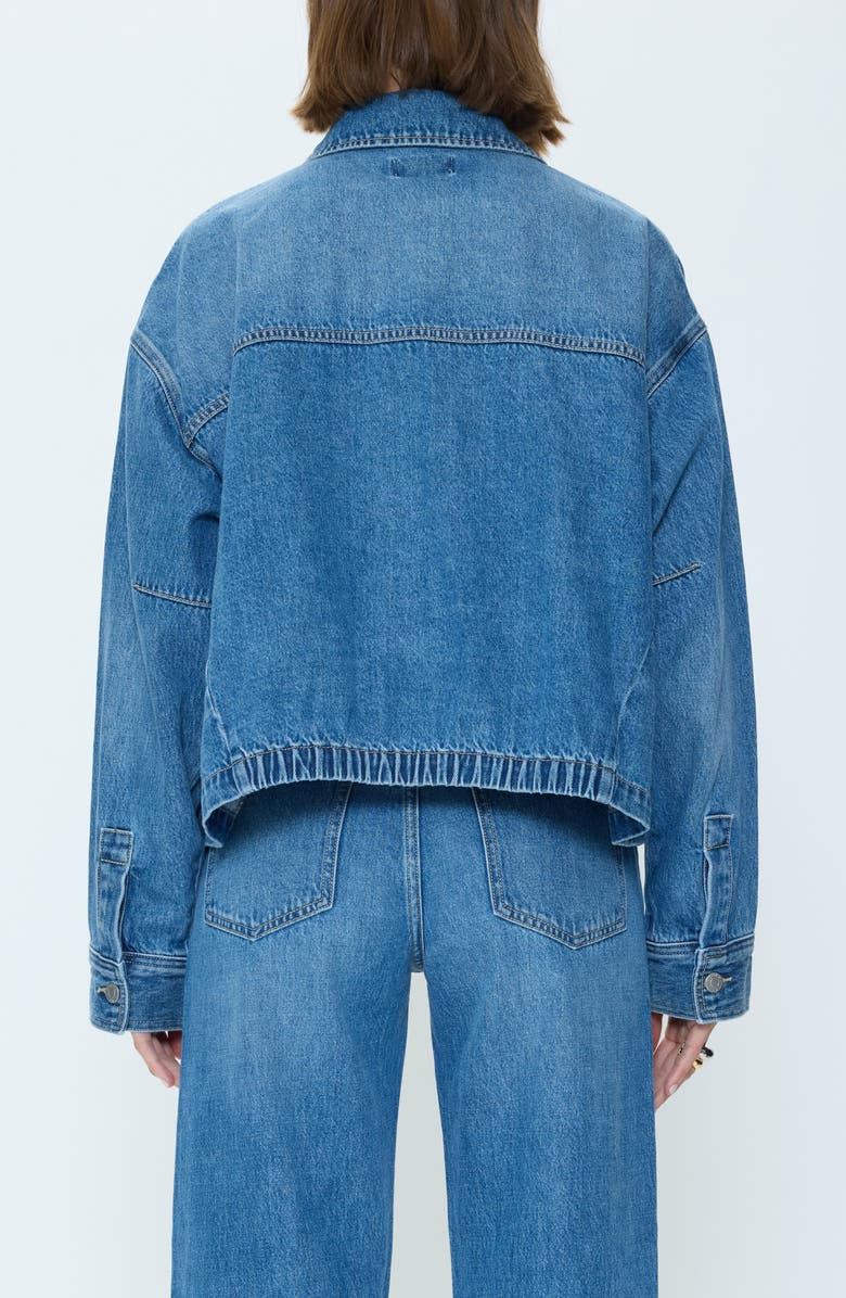 Pistola Bibi Denim Trucker Jacket, Alternate, color, Heartfelt