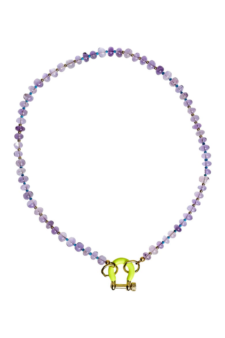 Benny Gender Inclusive Amethyst Necklace, Main, color, Purple