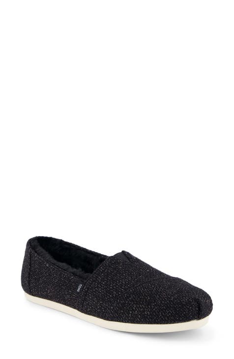 Toms black fashion glimmer women's classics