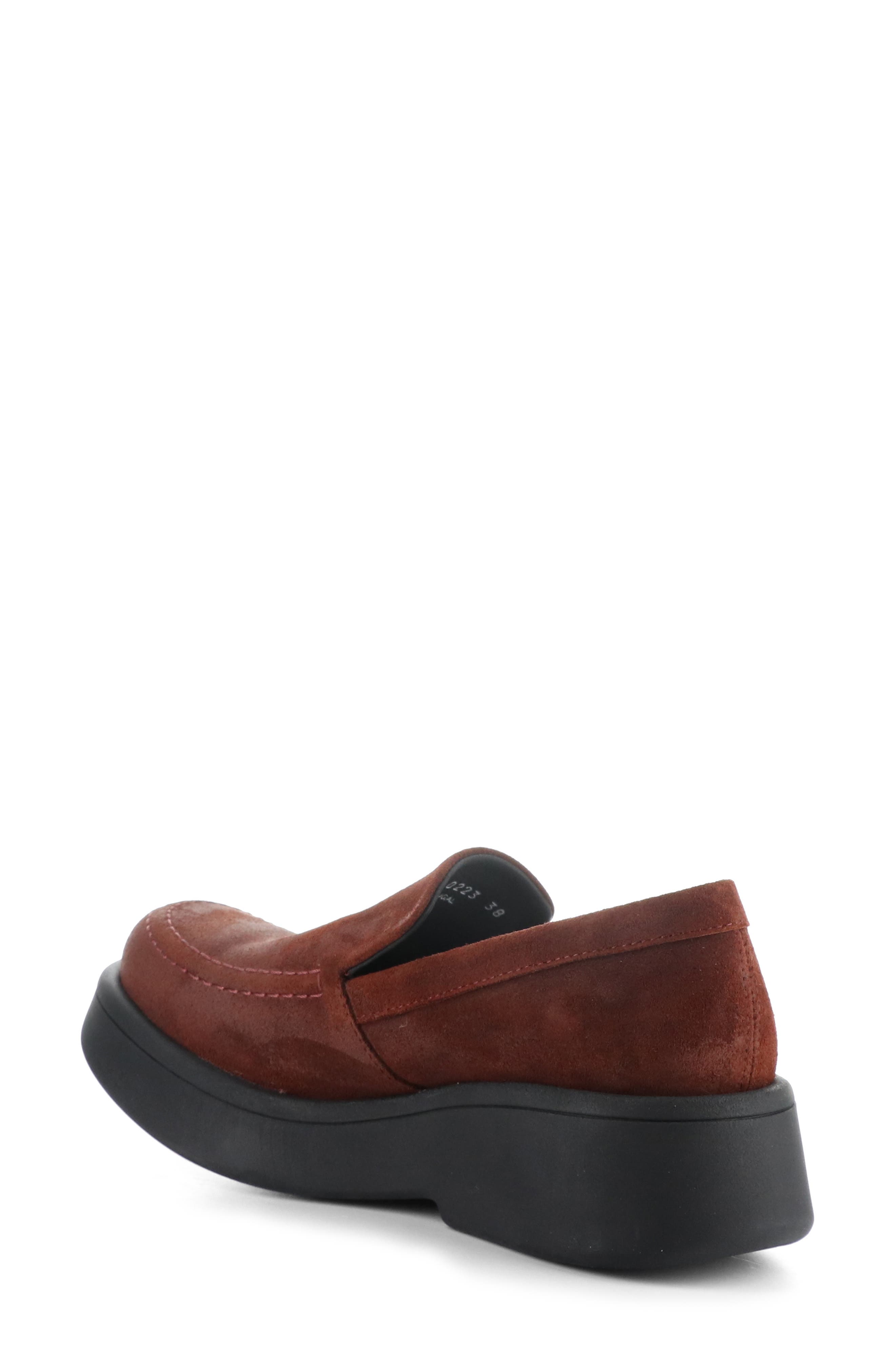 Fly London Maru Platform Loafer, Alternate, color, 005 Oxblood Oil Suede