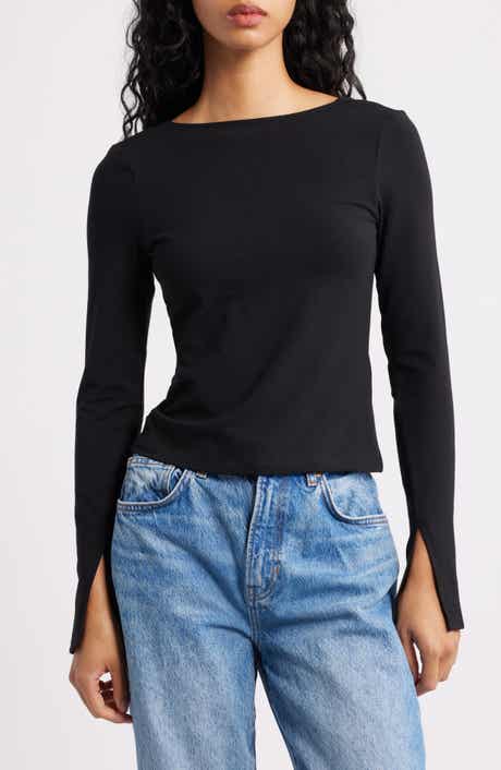 Madewell Long Sleeve Scoop Back T-Shirt