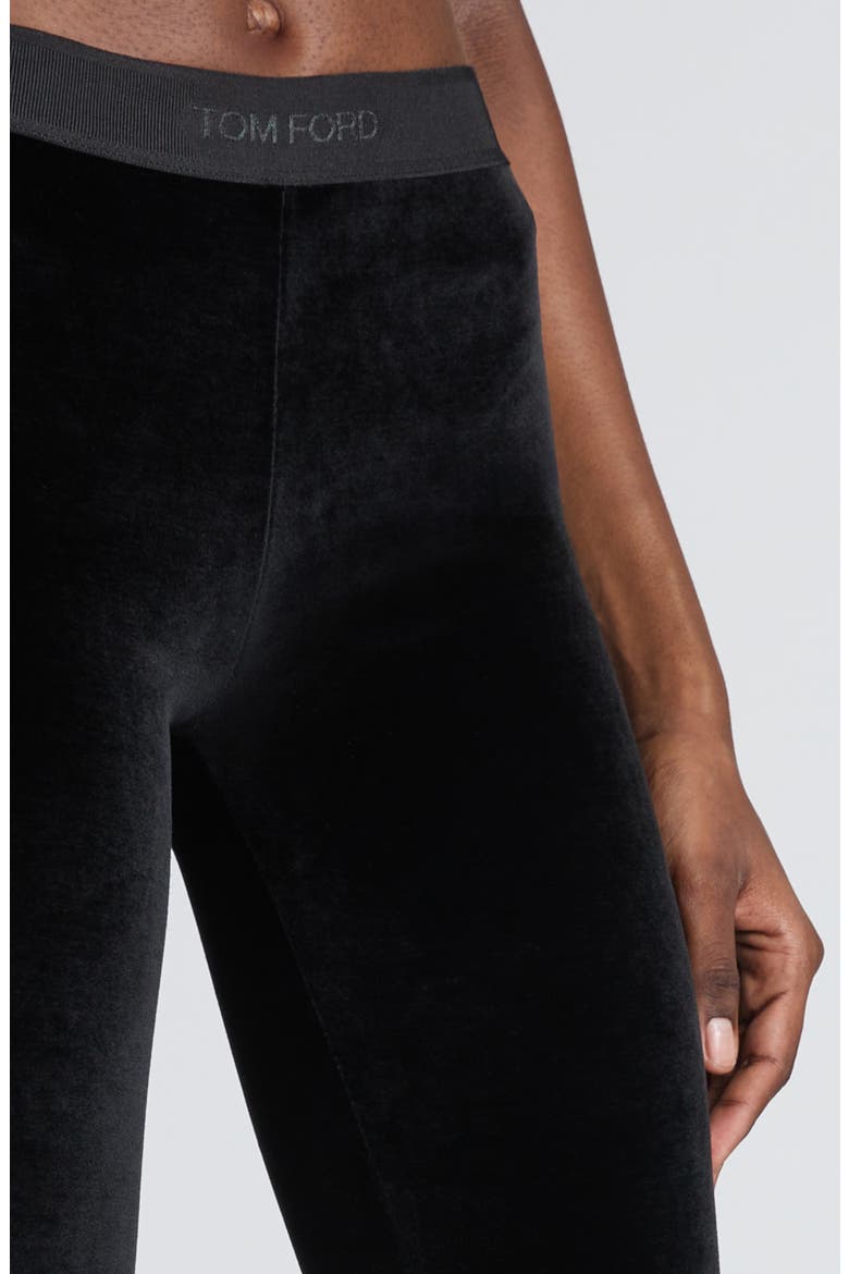 Signature Stretch Leggings, Alternate, color, BLACK