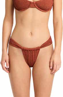 bond-eye Georgia Ruched Bikini Bottoms