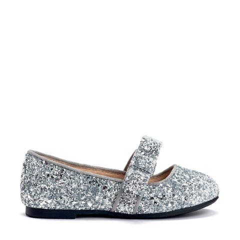 Mia Glitter Bow Flats