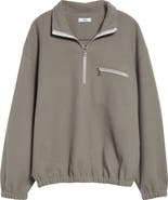 RIER Wool Fleece Half Zip Sweatshirt