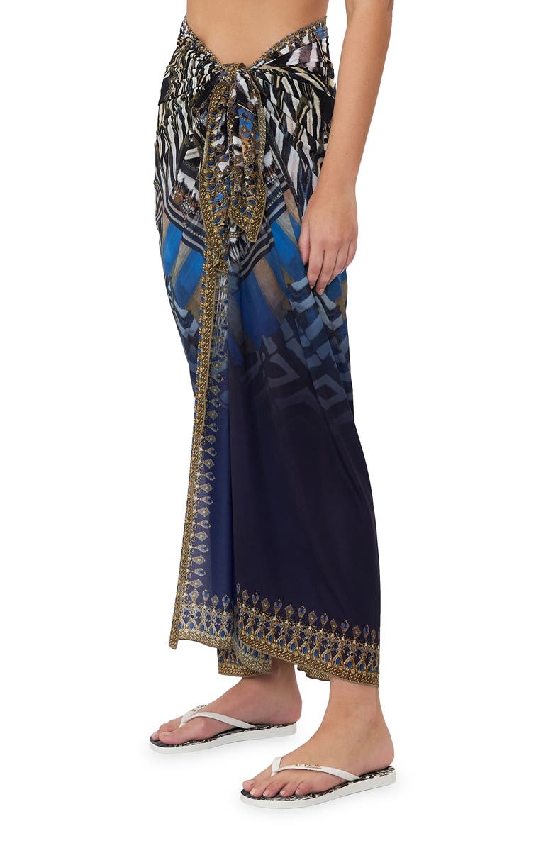 Camilla Knight of the Wild Cover-Up Sarong, Alternate, color,