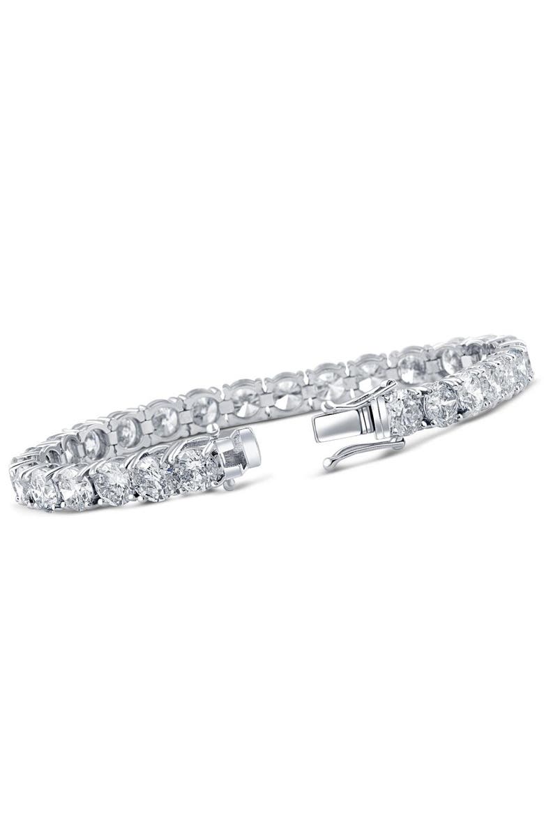 Bliss Diamond 26.94Ct TW Round Diamond 7" Tennis Bracelet 14k Gold Lab Grown, Alternate, color, 
