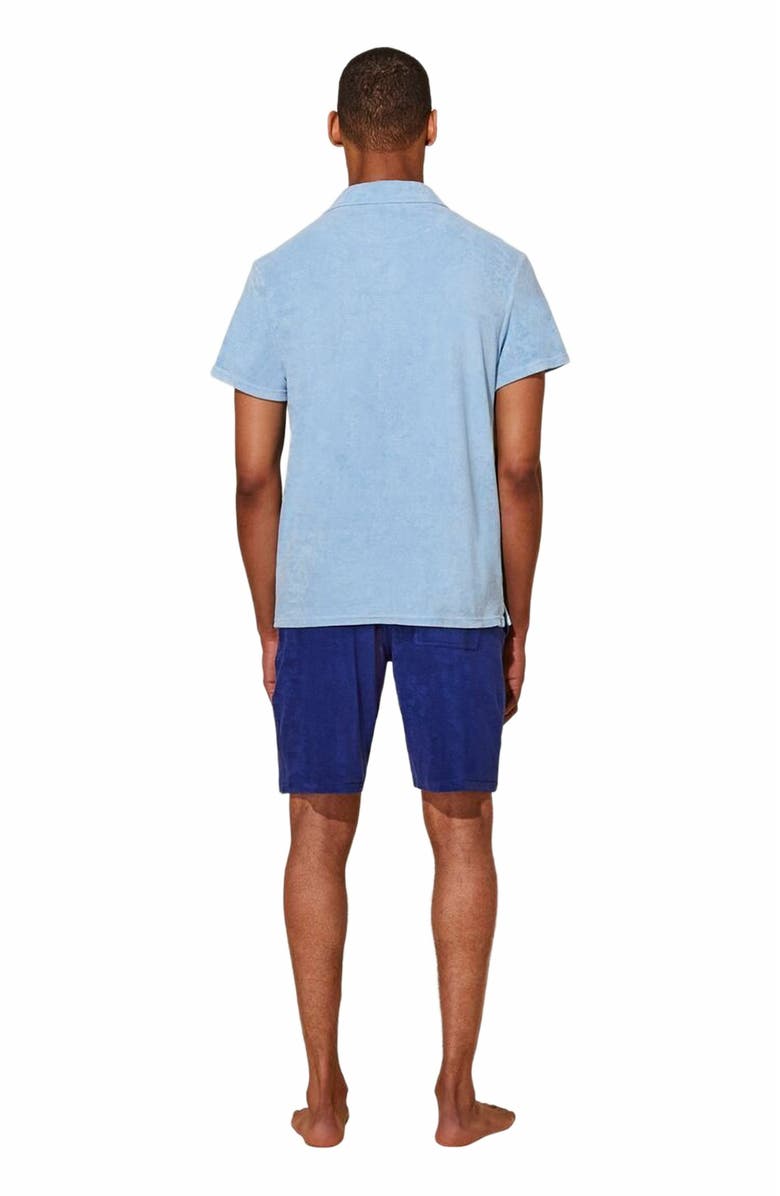 Vilebrequin Men's Bowling Terry Mineral Dye Shirt, Alternate, color,