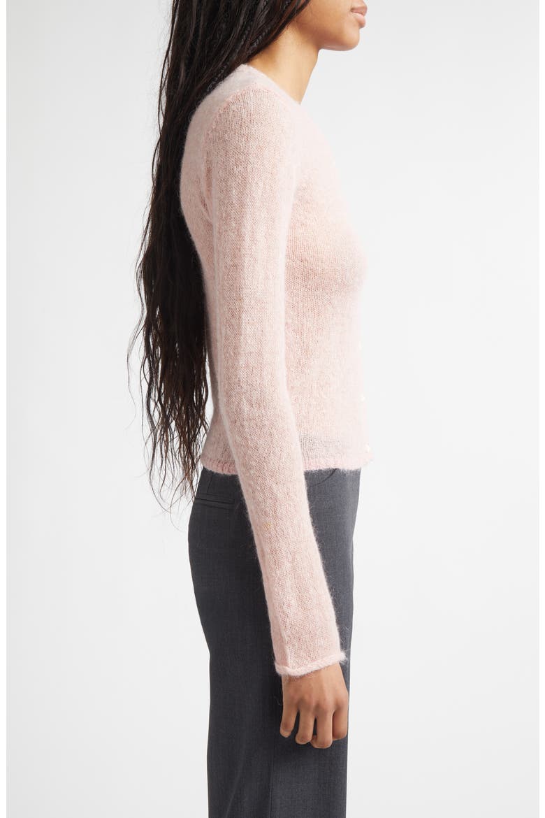 Tantal Mohair & Alpaca Blend Cardigan, Alternate, color, PINK