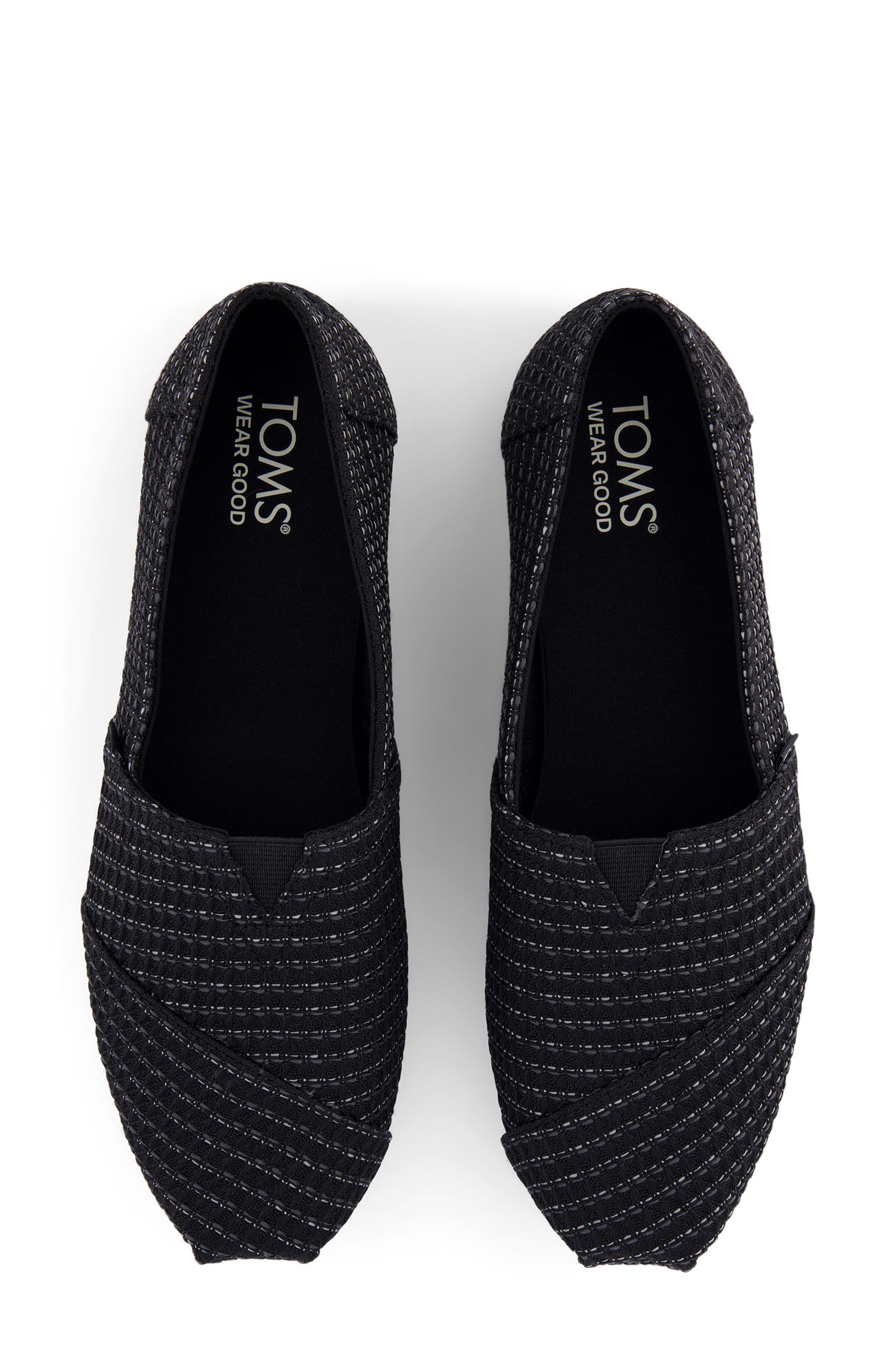 TOMS Alpargata Classic Slip-On, Alternate, color, Black