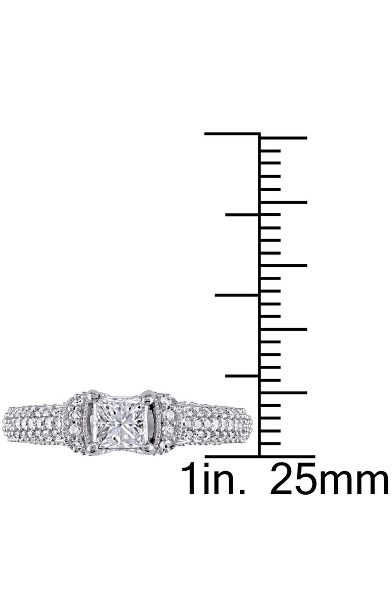 Julianna B. Diamond Princess Engagement Ring 14k, Alternate, color, 14K White Gold