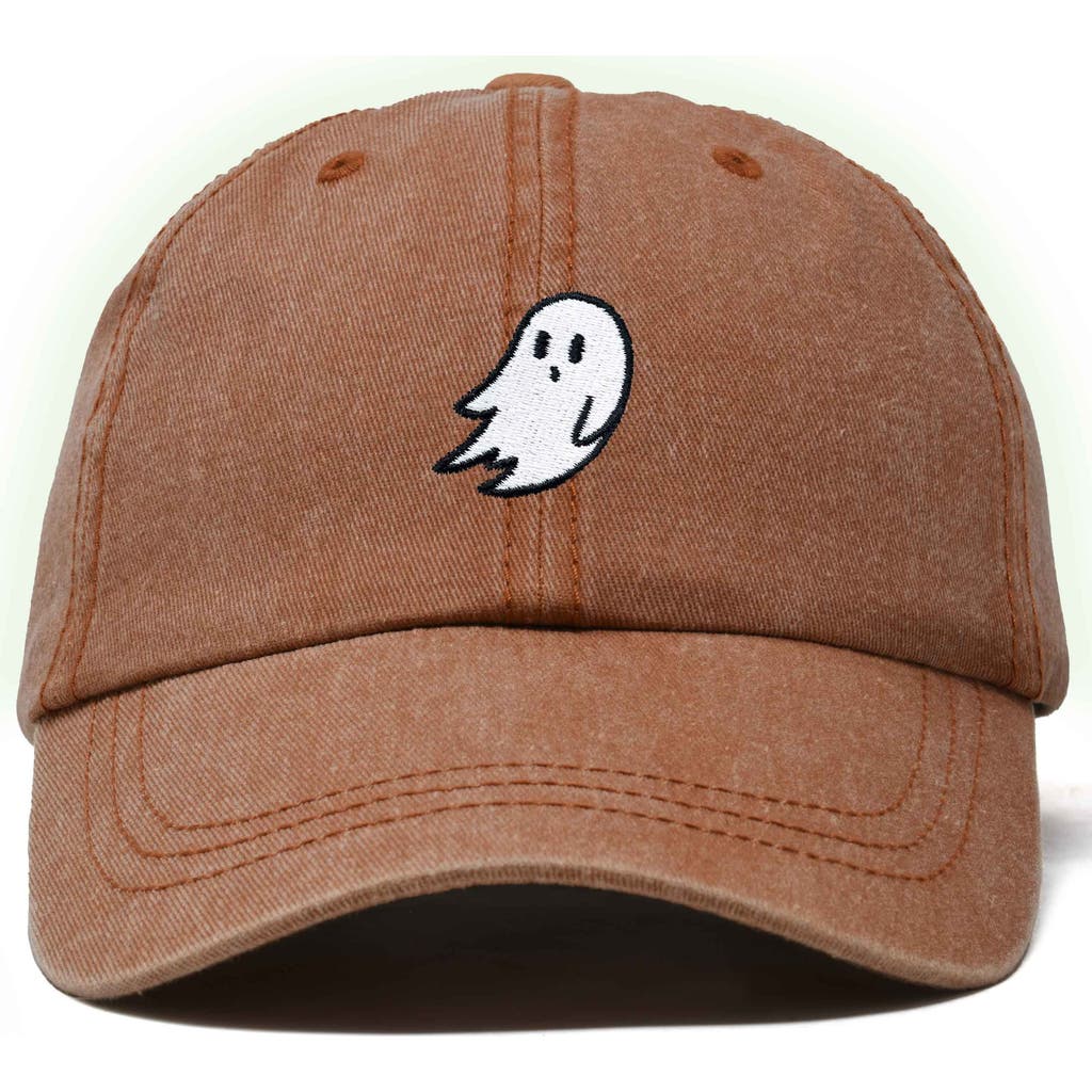 Dalix Ghost Dad Hat In Washed Orange