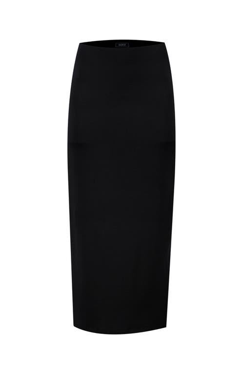 Ivonne Black Midi Skirt In Black
