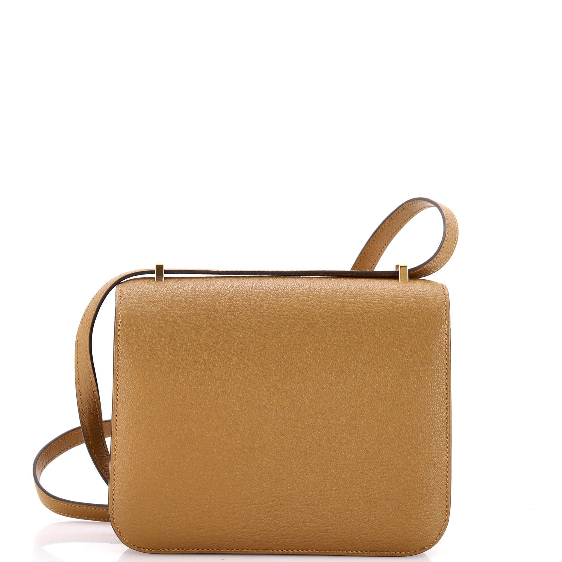 Pre-Owned Hermes Constance NM Bag Chevre Mysore 18, Alternate, color, Bronze Dore