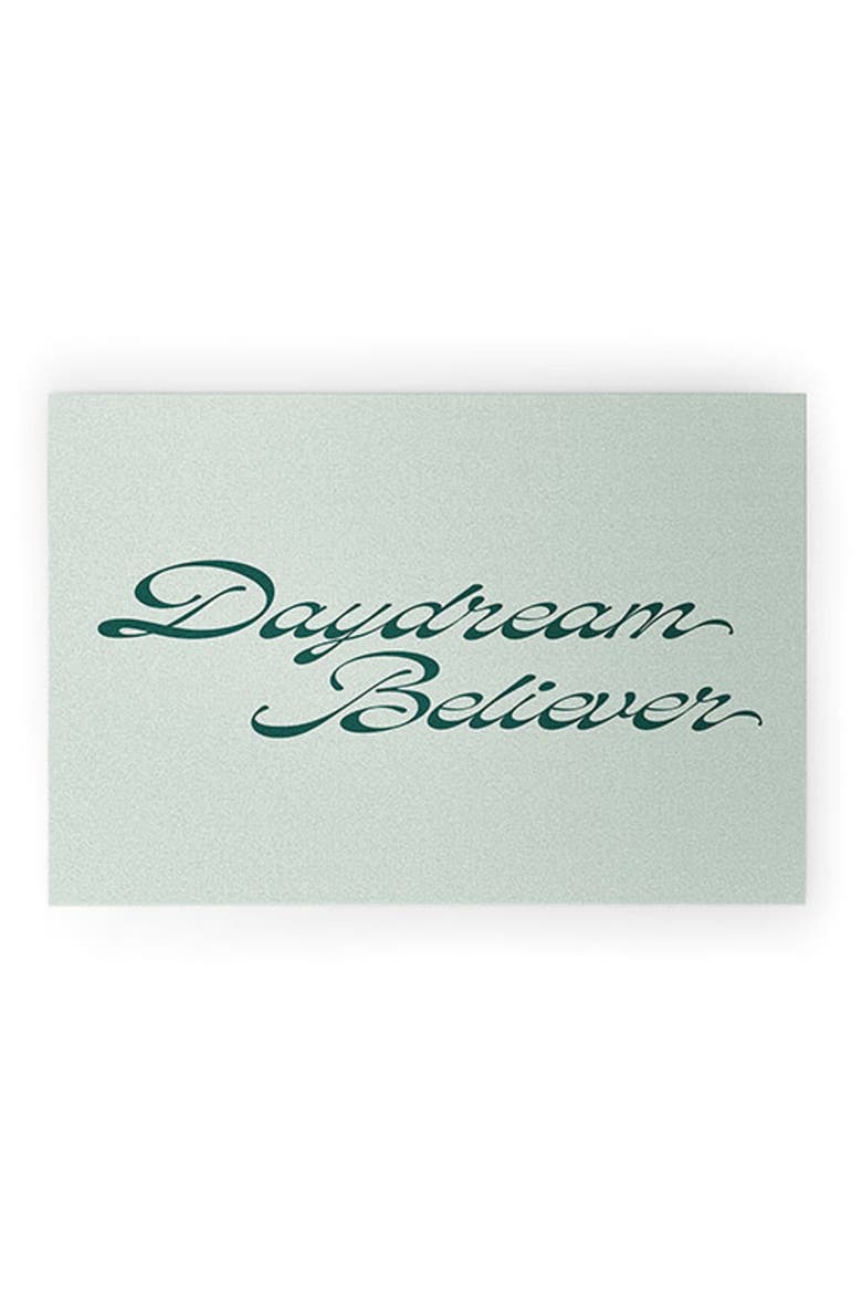 Daydream Believer Door Mat, Main, color, GREEN