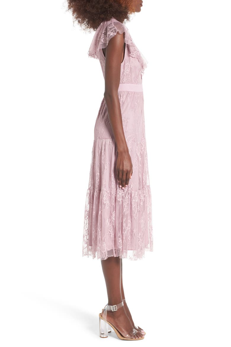 Hadley Lace Midi Dress, Alternate, color, LAVENDER