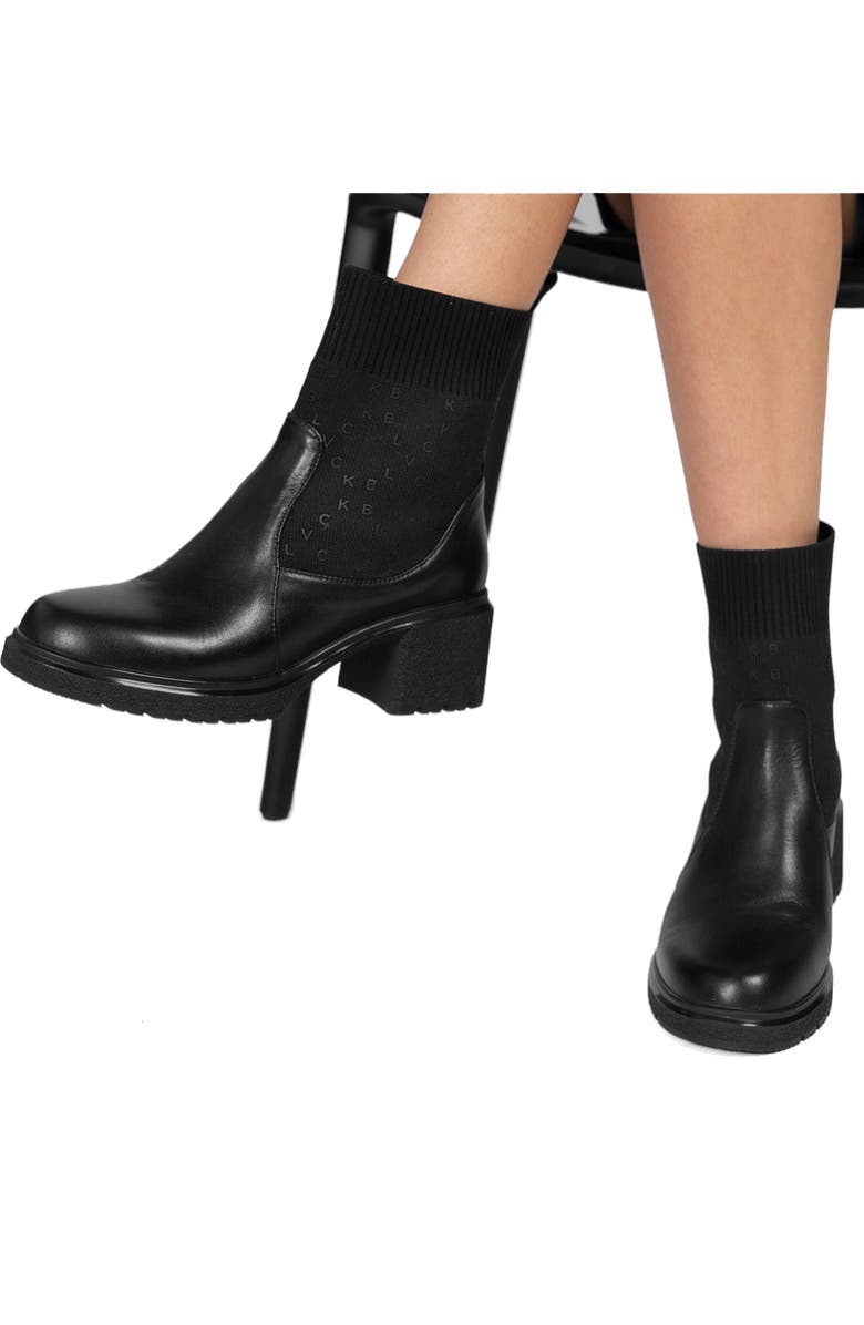 Blvck Monogram Ankle Boots, Alternate, color, Black