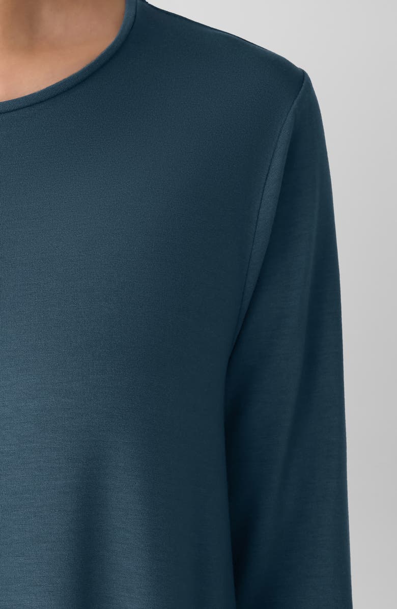 Eileen Fisher Long Sleeve Maxi Dress, Alternate, color, Alpine