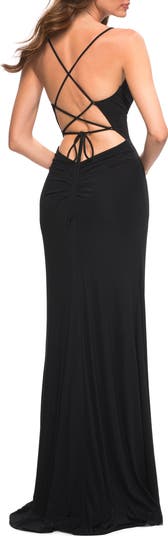 ワンピース Lace Trimmed Jersey Long Dress GIVENCHY Lace-trimmed jersey maxi dress | NET-A-PORTER