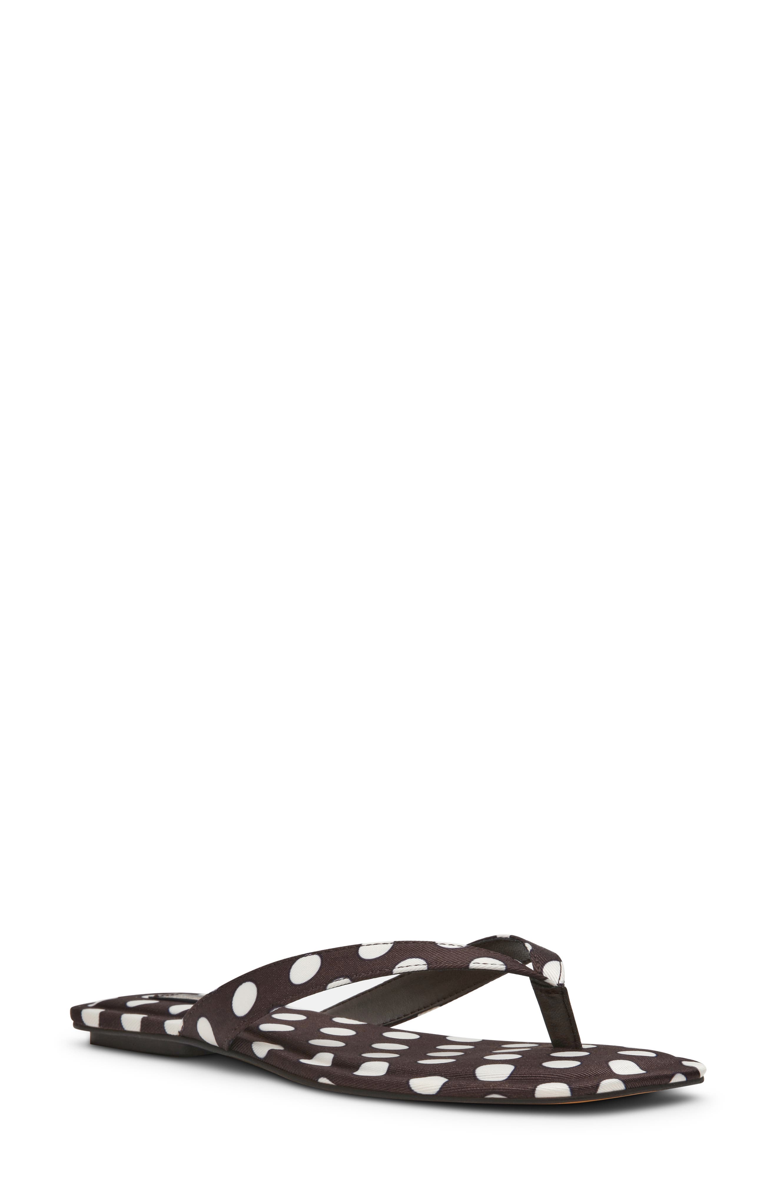 Steve Madden Trella Flip Flop, Main, color, Black/ White