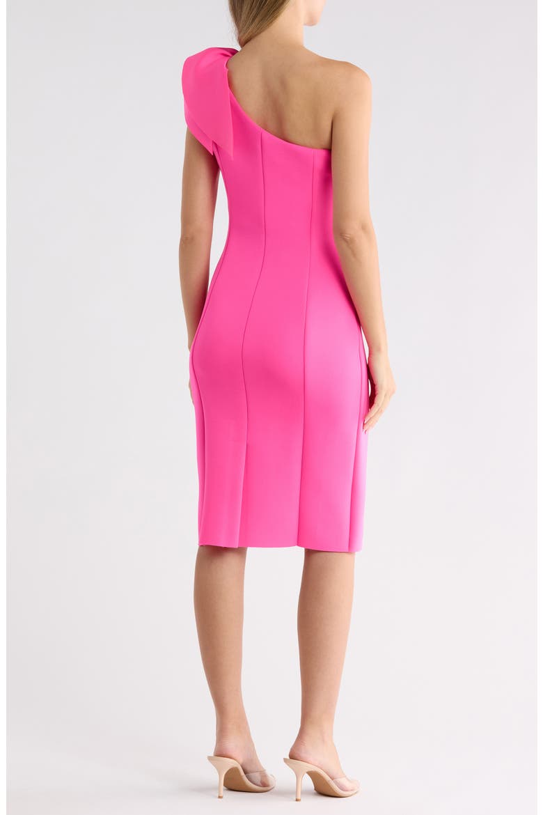 One-Shoulder Ruffle Cocktail Dress, Alternate, color, HPK