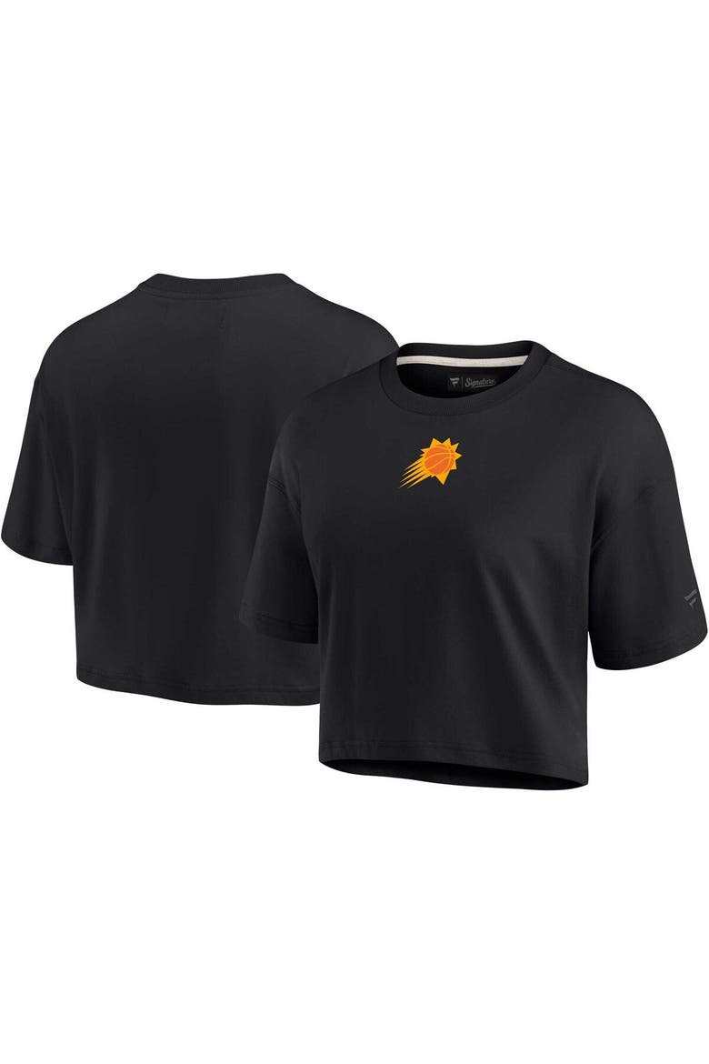 Women's Fanatics Signature Black Phoenix Suns Elements Super Soft Boxy Cropped T-Shirt, Main, color, Black