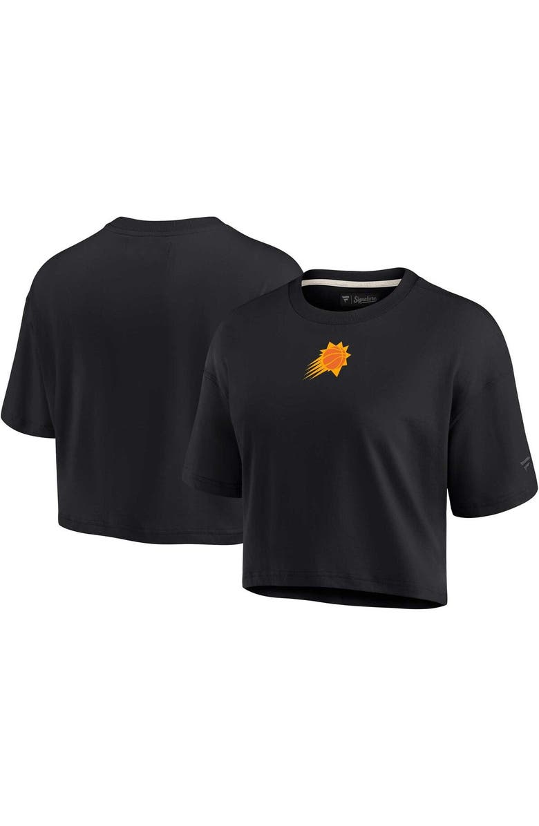 Fanatics Signature Women's Fanatics Signature Black Phoenix Suns Elements Super Soft Boxy Cropped T-Shirt, Main, color, Black