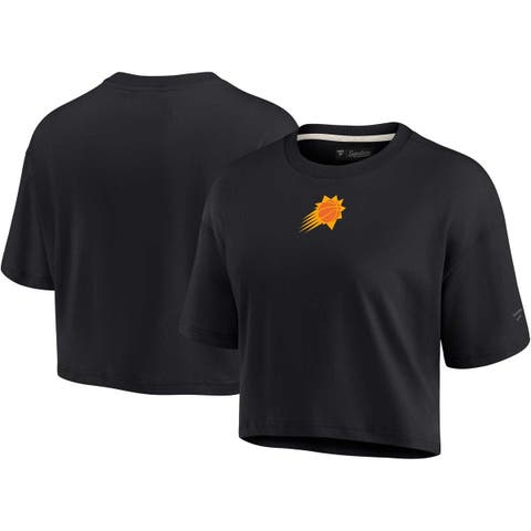 Women's Fanatics Signature Black Phoenix Suns Elements Super Soft Boxy Cropped T-Shirt