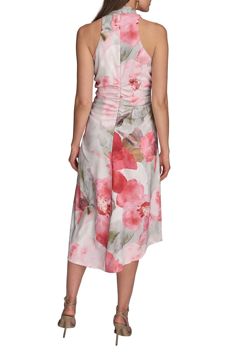 Donna Karan New York Floral Ruffle Dress, Alternate, color, Spring Mel