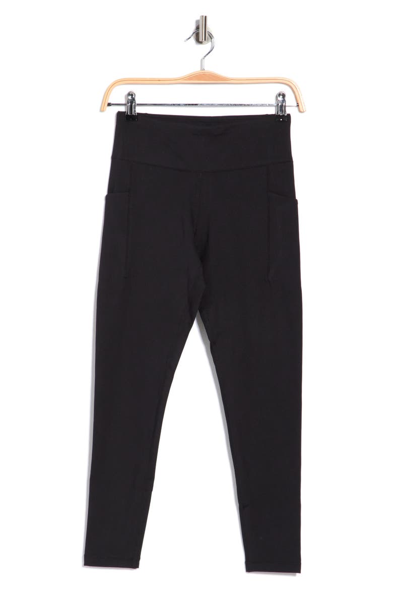 Balance Compression High Waist Leggings, Alternate, color, BLACK