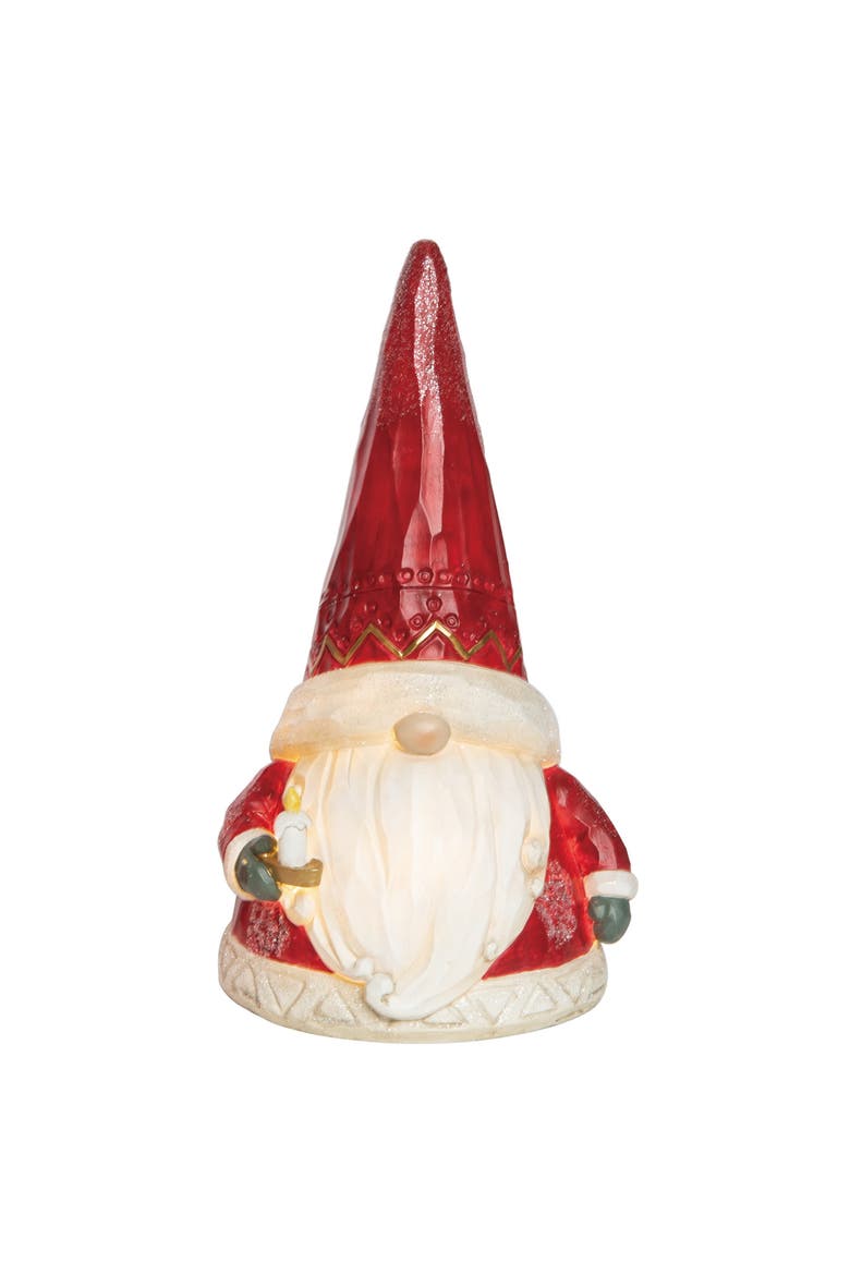 Multicolored Christmas Light Up Santa Gnome Decor, Main, color, Multicolored