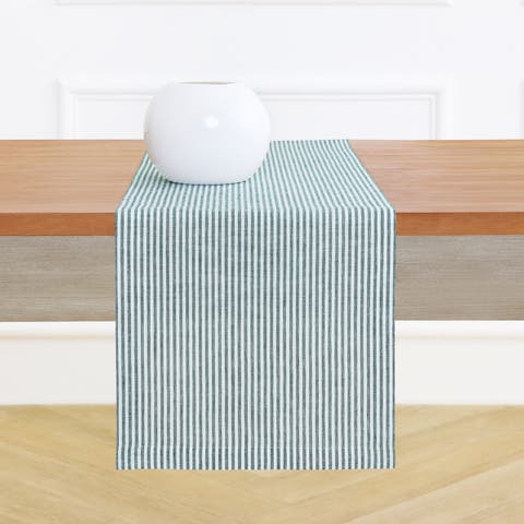 Narrow Stripe Linen Table Runner