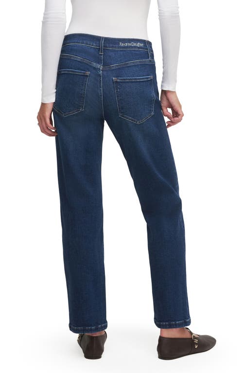 Favorite Daughter The Otto Mama Relaxed Straight Leg Maternity Jeans In Blue