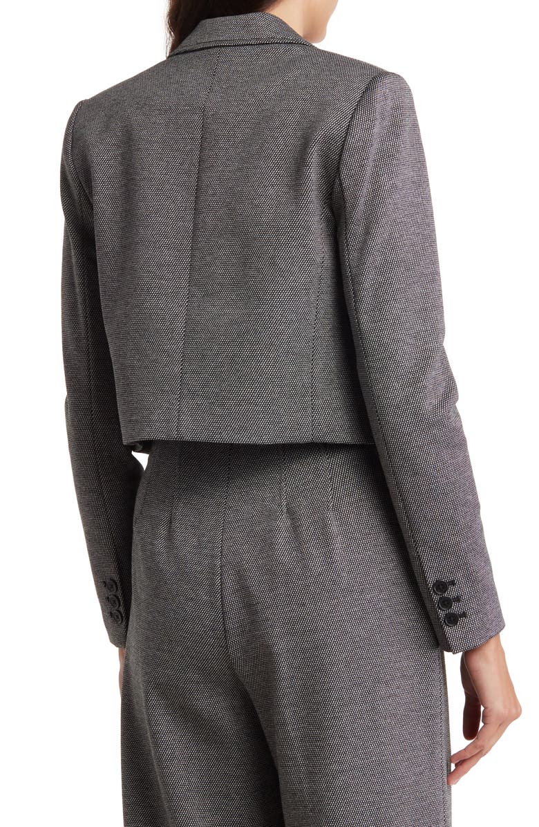 Calvin Klein Open Front Crop Blazer, Alternate, color, 