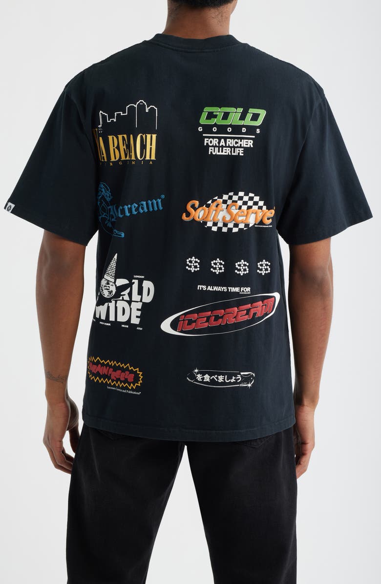 ICECREAM Rich Graphic T-Shirt, Alternate, color, Black