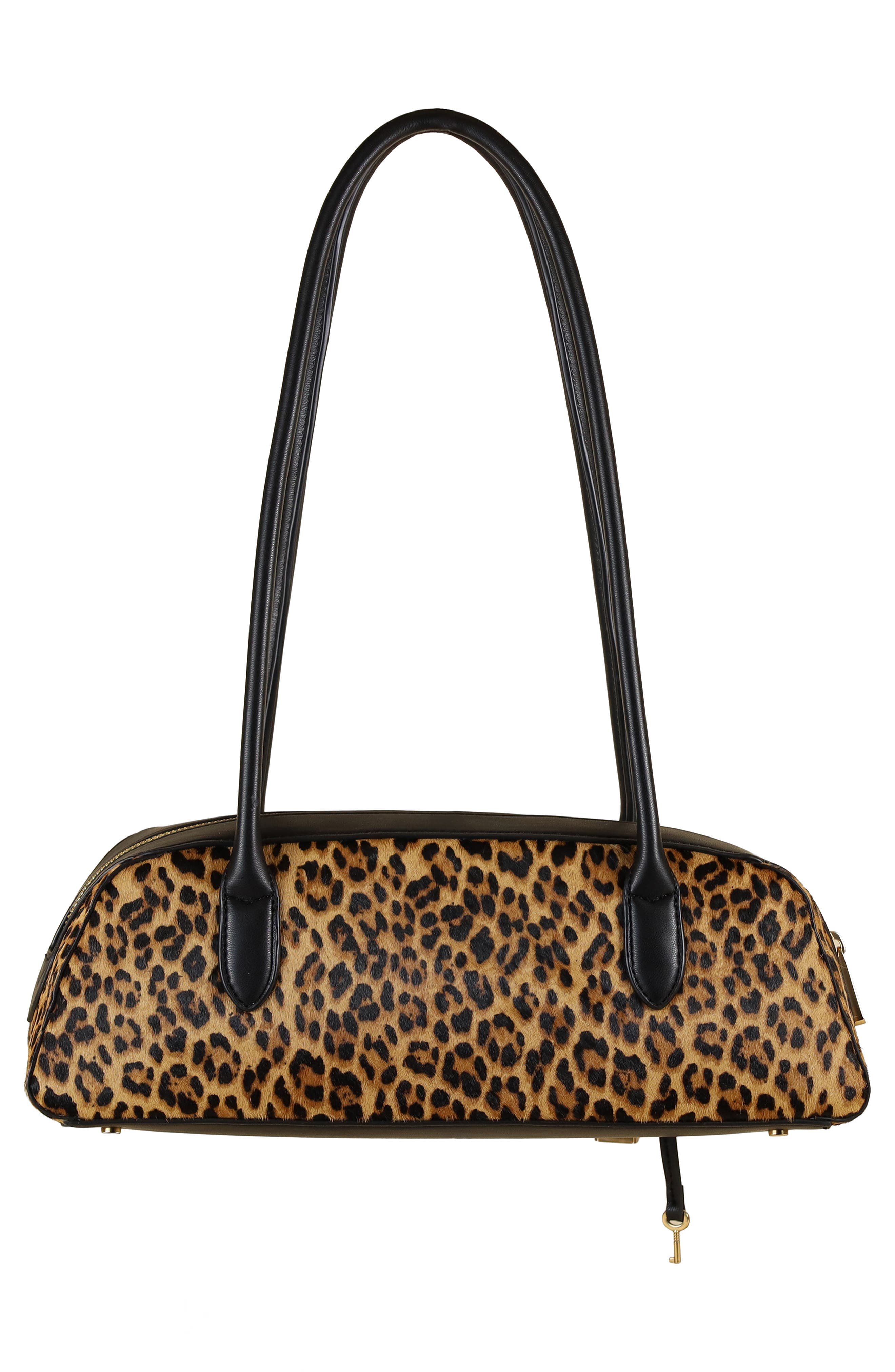 Sam Edelman Medium Nori Genuine Calf Hair Bowler Satchel, Alternate, color, Brown Mix