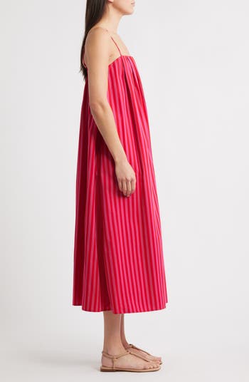 Marsha Stripe Cotton Midi Sundress