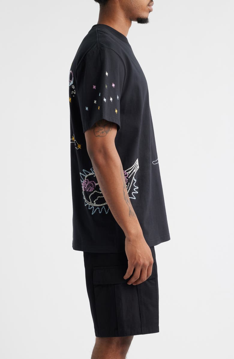 ICECREAM The Palms Embroidered Oversize T-Shirt, Alternate, color, Stretch Limo