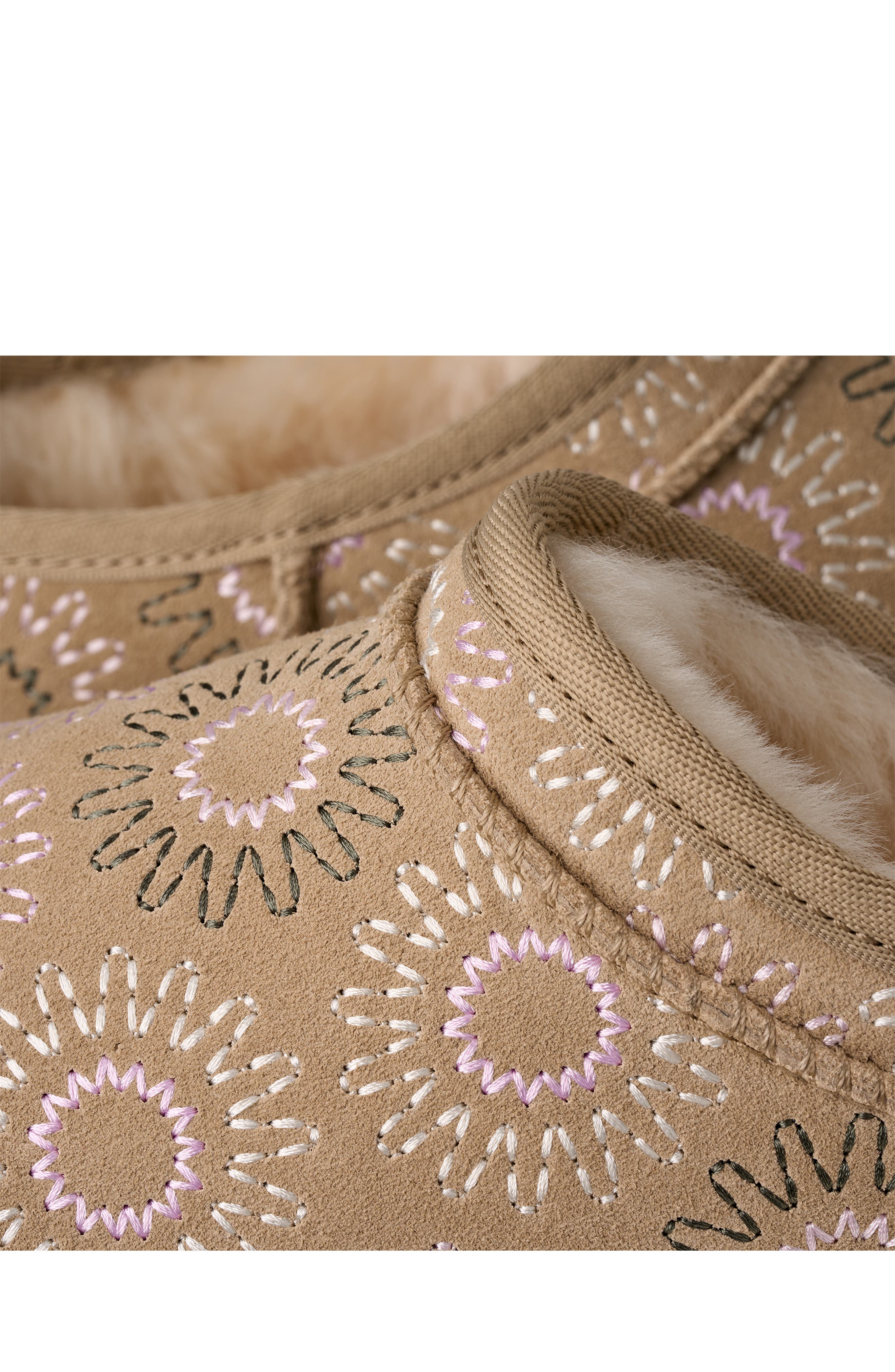 UGG<sup>®</sup> Classic Micro Genuine Shearling Lined Slip-On, Alternate, color, Mustard Seed